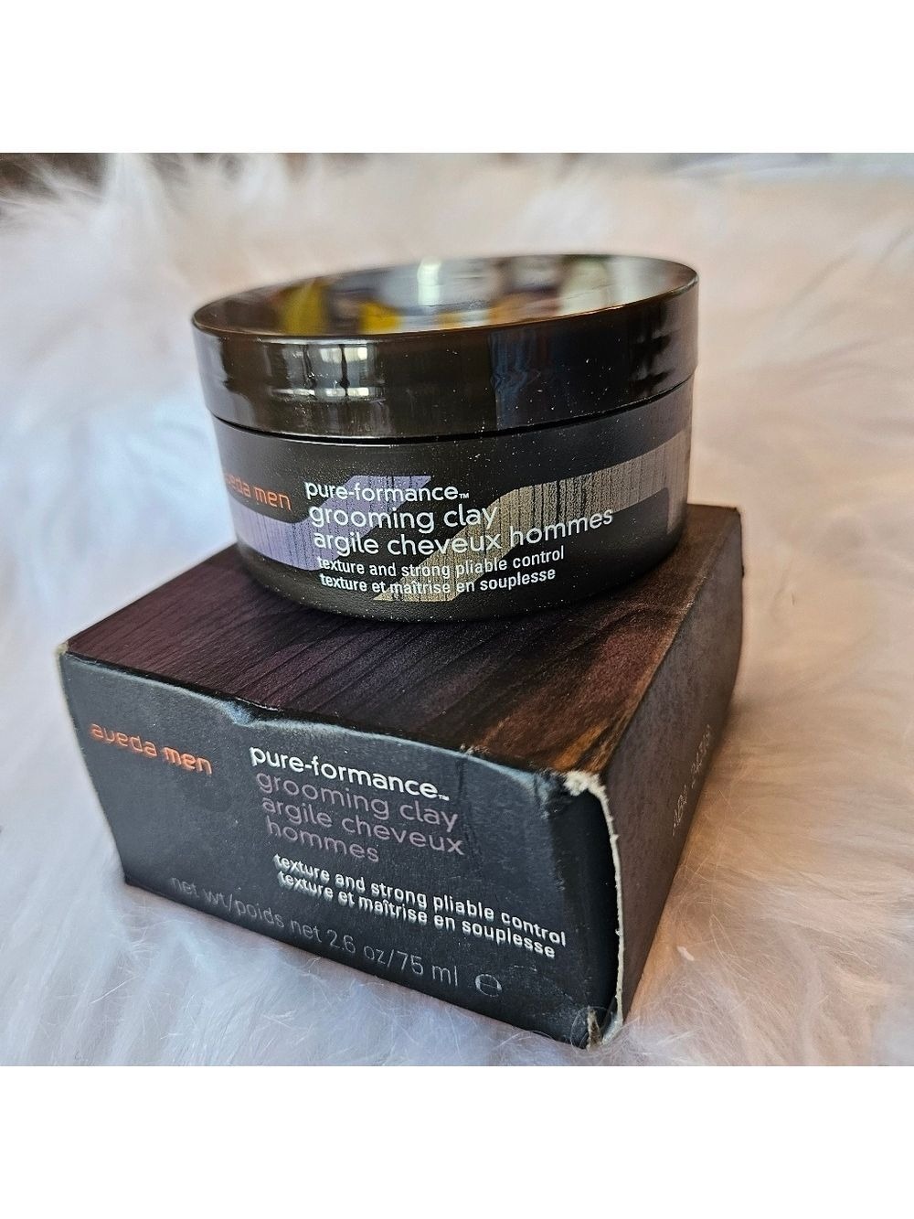 Aveda Men Pure-Formance Grooming Clay for Hair New, Opened to Photograph